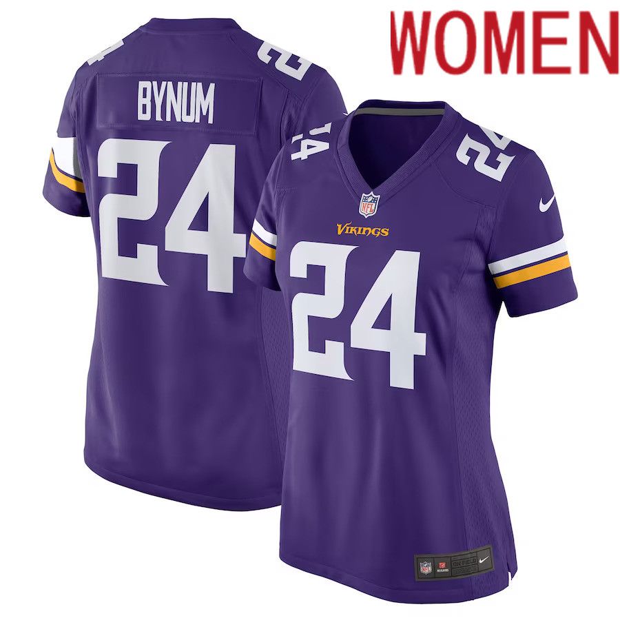 Women Minnesota Vikings #24 Camryn Bynum Nike Purple Player Game NFL Jersey->minnesota vikings->NFL Jersey